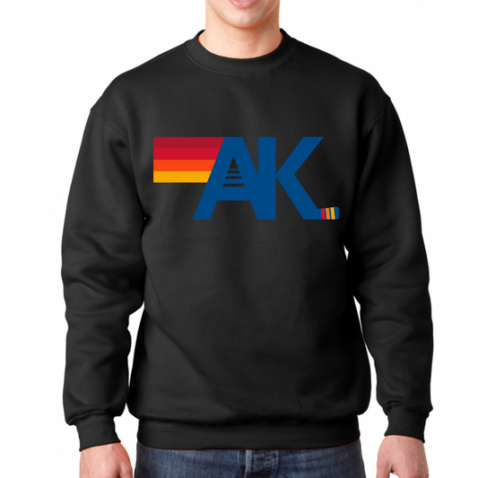 AK Hockey Nation Relaxed Fit Crewneck Adult - Black