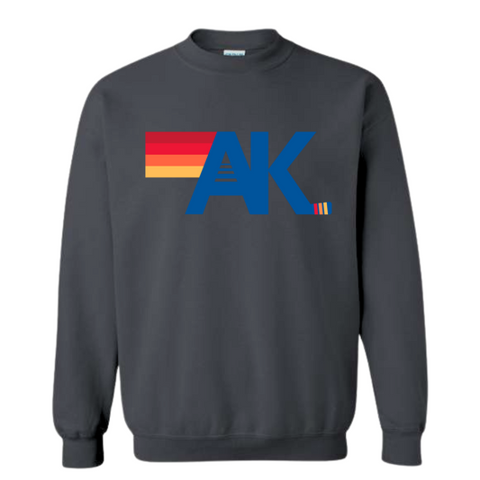 AK Hockey Nation Relaxed Fit Crewneck Adult - Smoke Gray