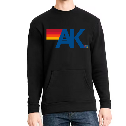 AK Crewneck Pocket Pullover Black